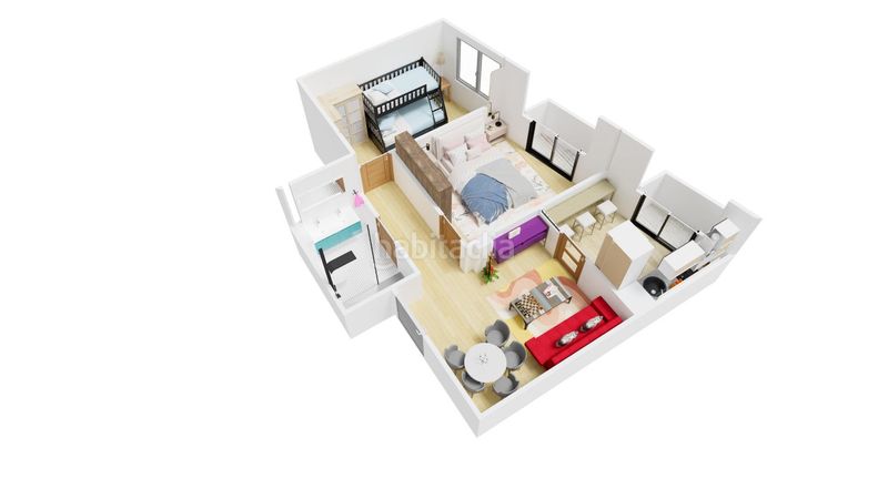 Foto 056d1304-fe52-40f1-bb70-a010e19547f3. Flat with heating parking in Casco Antiguo Huesca