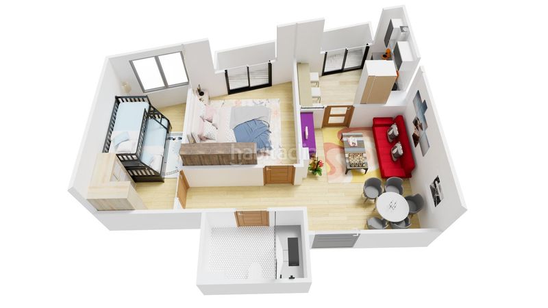 Foto 9b3c1691-dbc6-48a5-a783-ec853fa9f83a. Flat with heating parking in Casco Antiguo Huesca