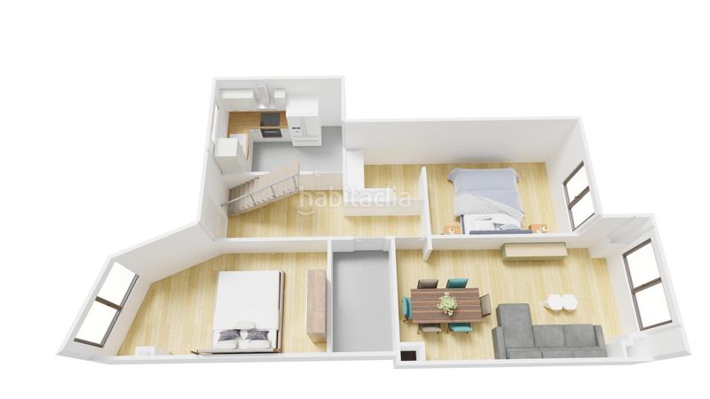 Foto d10a3a32-fa9f-4193-aeec-6b409ec6d51b. Duplex con riscaldamento parcheggio in Casco Antiguo Huesca