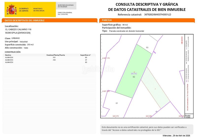 Foto ac474b55-b017-4c42-8c74-af783a425805. Casa a Épila