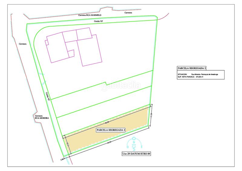 Foto b4c89d52-9f69-433e-beaa-6a1898c3bfcf. Terreno residencial parcela edificable proxima al centro en Vilagarcía de Arousa