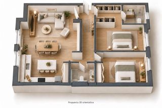 Rez-de-chaussée  Calle del olivar. Piso de 2dormitorios2 baños garaje trastero ascensor
