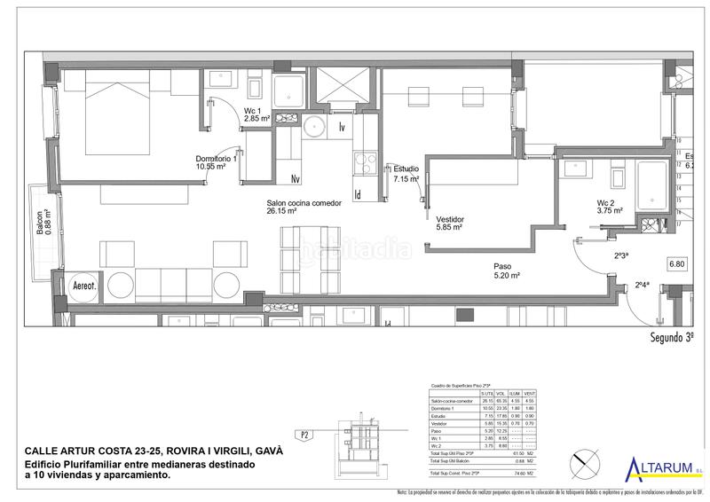 Foto 1c3431d5-da37-405d-9778-555a6f04e31f. Piso 75m<sup>2</sup> en carrer d'artur costa 25 ático de 3 habitaciones terraza de 23m2 en Gavà