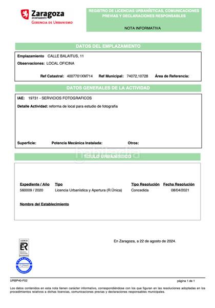 Foto 9ed9b787-33c5-4e7a-9881-7cdd29e119a6. Lloguer local comercial a calle de balaitús 11 a Zaragoza