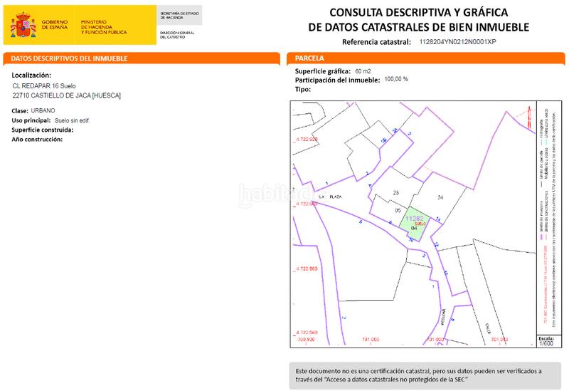 Foto 07825c75-03a3-42c2-bace-dafe27219186. Residential plot in calle redapar 16 in Castiello de Jaca