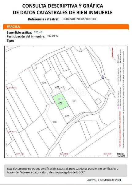 Foto b0c4f58b-9bfc-46a1-9078-4db8bbe4ae77. Terrain résidentiel dans Bezana - Prezanes Santa Cruz de Bezana