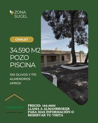Xalet  Diseminado 1964. Chalet en zona sugel con piscina y pozo, 35.590m2