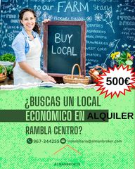 Lloguer Local Comercial a Almansa. Local en rambla centro , muy buena ubicación