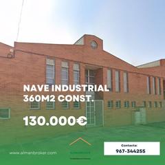 Nau industrial a Almansa. Nave industrial de 350 m2 const. con oficina