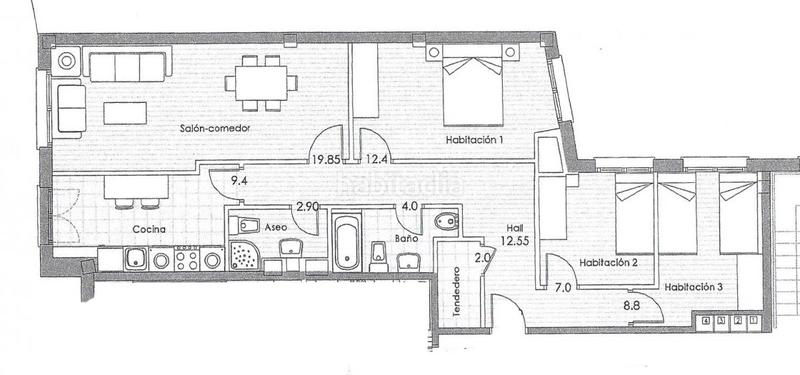 Foto e932ec21-3706-4f16-bb7f-42167e4037b9. Pis amb calefacció a Zona Alta Ponferrada