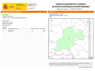 Propriété  Costean. Finca rustica en venta en costeán