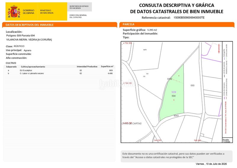 Foto f39dfe3e-4276-43d5-8813-971c8da2c8c4. Finca rústica a lugar recarei 2 a Vedra