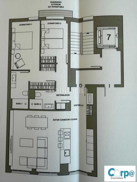 Foto 9e0cc46a-6b09-4700-86cd-f8730e0fe948. Location appartement avec chauffage parking dans Primer Ensanche Pamplona / Iruña