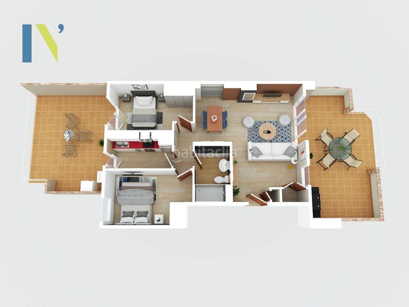 Foto 1b468af3-eddf-42ed-bf6a-cf09ce0dbc6c. Àtic amb calefacció a Eixample Nord Girona