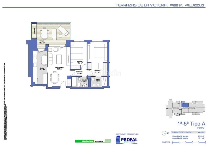 Foto df3db444-8e48-47fd-bce6-9dd35e3df83c. Appartamento 98m<sup>2</sup> con riscaldamento parcheggio piscina in Valladolid