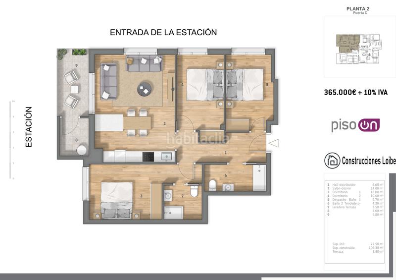 Foto d020d14e-ca39-4919-a773-0ef5b4c5ccfe. Pis a sabino arana kalea 32 a Amorebieta - Etxano