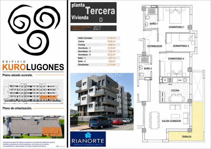 Foto 1b0d19ef-eb9c-4a20-96a4-5c0ecd9bf77b. Rent flat with heating parking in Lugones Siero