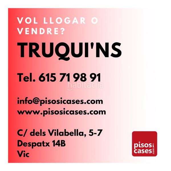 Foto 80802dc7-7964-4d04-9fc7-1850d8f8c9ed. Alquiler piso bonic pis a la plaça major en Centre Vic
