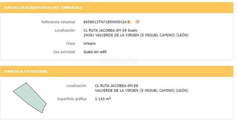 Foto bf2a7c0a-ad82-4788-9f4c-16ec602af22b. Terreny residencial a ruta jacobea 69 a Valverde de la Virgen