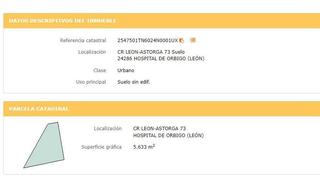 Terrain résidentiel à Carretera león-astorga 73. Solar en venta en hospital de orbigo.