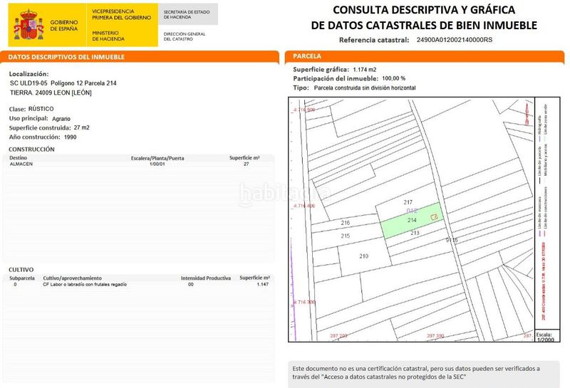 Foto 4de62680-0305-4685-b1a4-ae8d967a4f32. Wohngrundstück in el progreso in Armunia León
