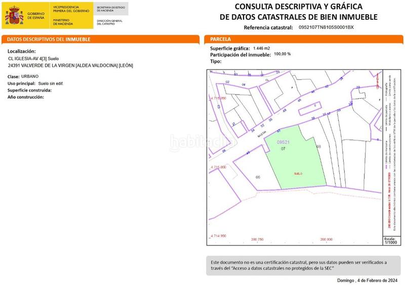 Foto 9bc2aa83-fb88-4b35-984a-d95baadf5442. Terreno residencial en iglesia solar en venta . en Valverde de la Virgen