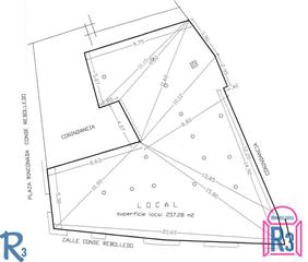 Location Local commercial  Calle conde rebolledo. Local de 263 m². completamente diáfano. en bruto. hace esquina.