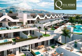 Pis  Calle manises. Piso en venta en alfaz del pi con terraza, piscina y garaje