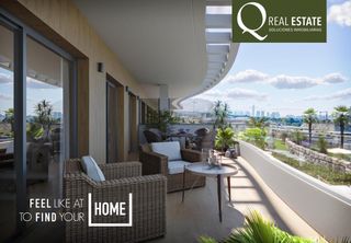 Pis a Balcón de Finestrat-Terra Marina. Apartamento luminoso de 2 dormitorios con terraza y jardín en fi