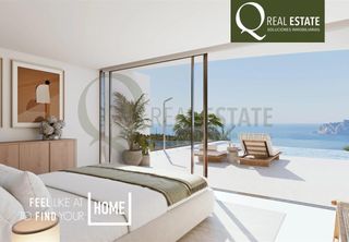 Xalet  Jasminez. Villa de lujo en cumbre del sol con vida principal en una sola p