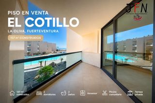 Dúplex a El Cotillo. Amplio dúplex de 137 m2 en exclusiva urbanización con piscina, j