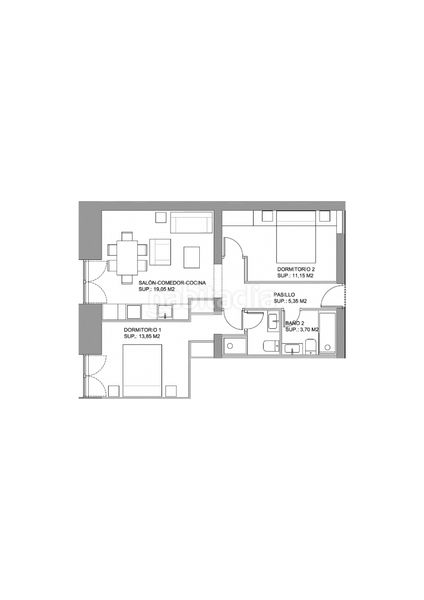 Foto 405783bc-9d39-482d-8f58-719df5b1e01f. Rent flat in Palacio Madrid