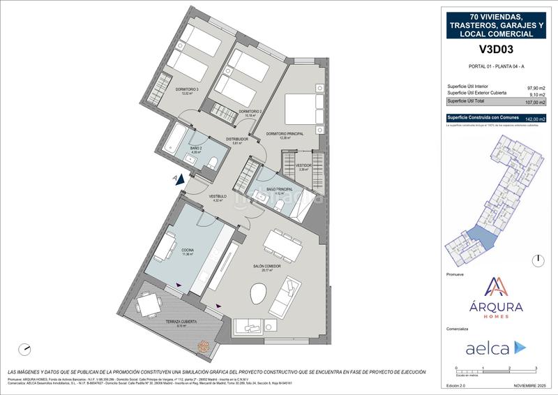 Foto 5ff792ef-fdb6-4090-81e4-cd49c5a1cd3d. Etagenwohnung 141m<sup>2</sup> mit heizung parking in San Mamés - La Palomera León