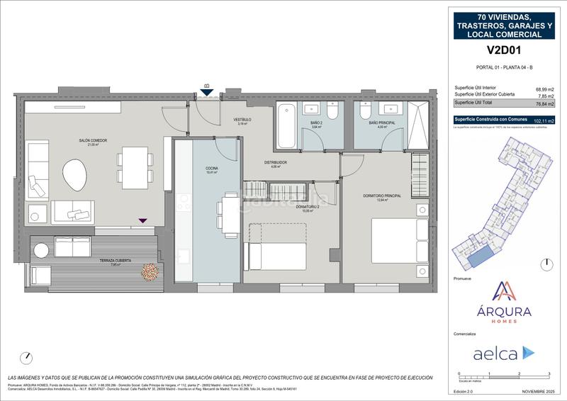 Foto 4fa93fea-36db-487e-b6d7-187484e3ea86. Appartamento 102m<sup>2</sup> con riscaldamento parcheggio in San Mamés - La Palomera León