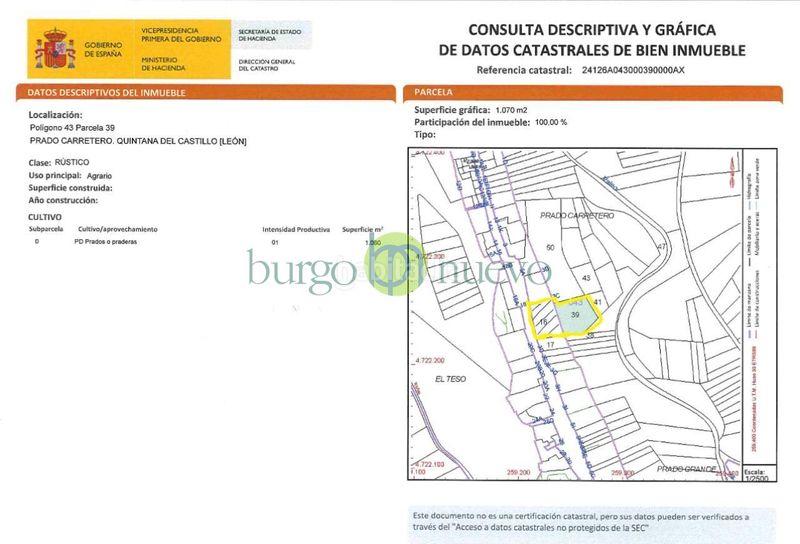 Foto 2d3528ea-b551-4c51-84ac-1a323a96a975. Terreno residenziale in Quintana del Castillo