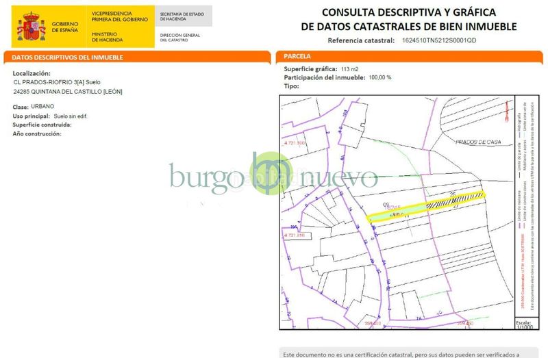 Foto 86610866-6ea8-49df-99e1-b66c440b042e. Terreno residenziale in Quintana del Castillo