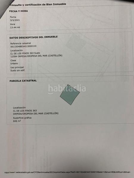 Foto 91a16be5-bcf4-4f55-aed6-3acb3d508cfb. Terreno residencial parcela urbana para unifamilar aislada en Oropesa del Mar