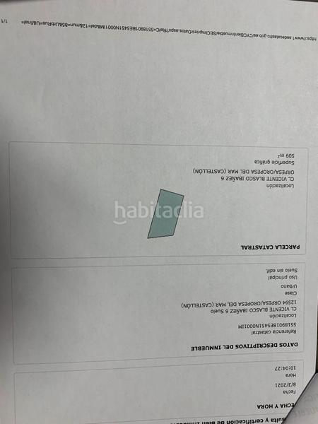 Foto 95f787f7-7840-403a-b0b3-af51113634d8. Wohngrundstück in carrer de vicente blasco ibáñez 17 in Oropesa del Mar