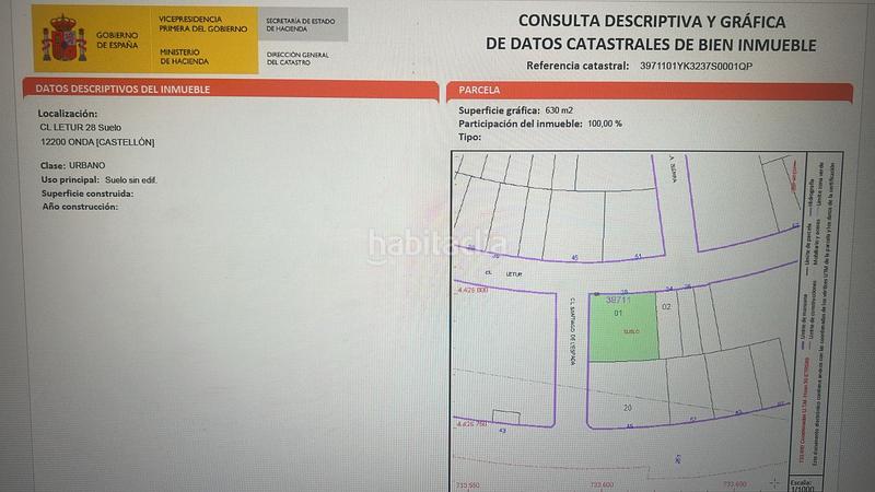 Foto d5eae255-c0fe-42a6-8b2b-1745568fb416. Wohngrundstück in calle letur 28 in Onda