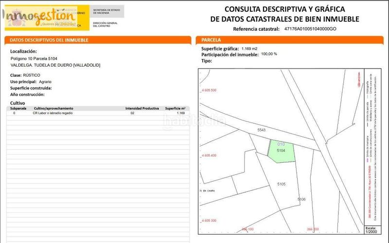 Foto 28c82169-d69b-4208-91b2-dca98d18edae. Fondo rustico in polígono 10 parcela 5104 valdelga. tudela de duer 10 in Tudela de Duero