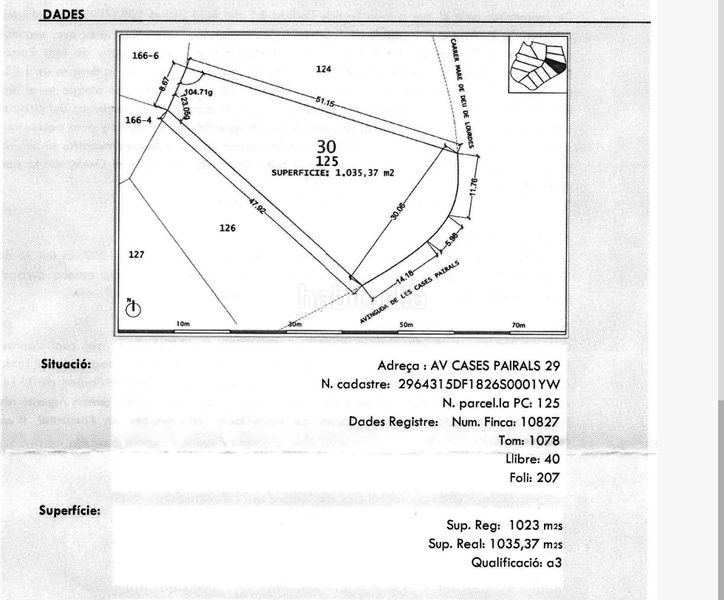 Foto f5e3799f-78ee-4628-8f83-b939c1640b72. Terreny residencial a Corbera de Llobregat