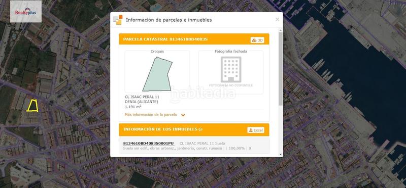 Foto 90f7a747-148b-4991-90cd-c57d4793c321. Terreno residencial en calle calle isaac peral 11 en Dénia