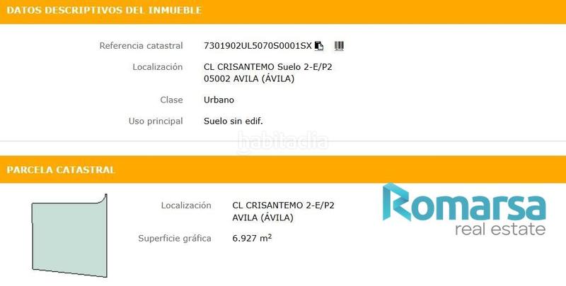 Foto b339926b-a6d8-423d-9ae3-f2cbfc5b93bb. Wohngrundstück in Sónsoles Ávila