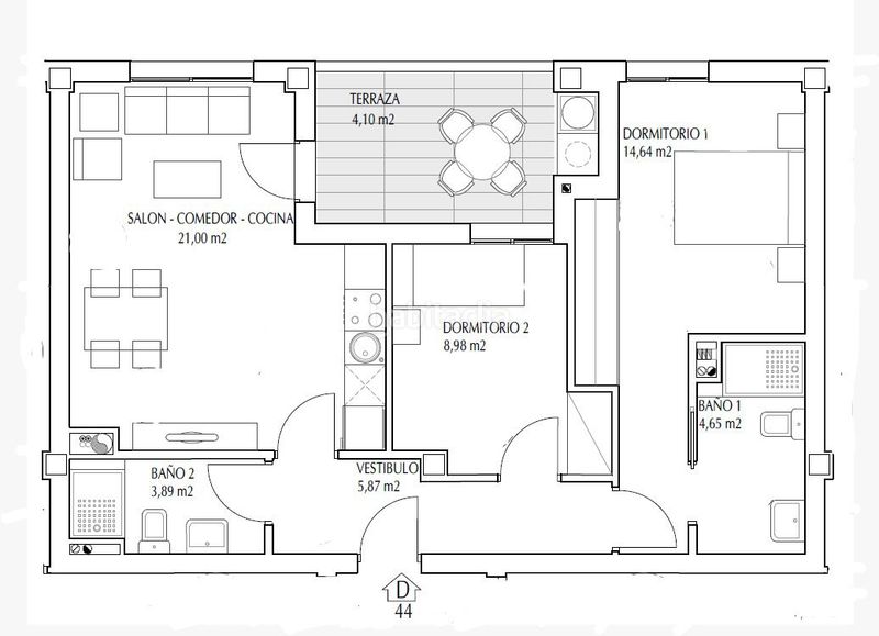 Foto 36e26edd-3154-44b2-bda1-bfd2dab1cbf2. Apartament amb calefacció aparcament piscina a Avenida Elvas Badajoz