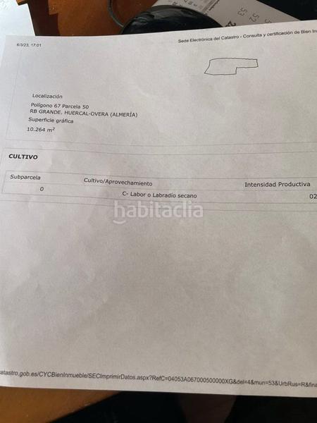 Foto ef58b407-e4c6-4972-8540-b7e989e94bf7. Finca rústica terreno rústico en venta en huércalovera. en Huércal - Overa