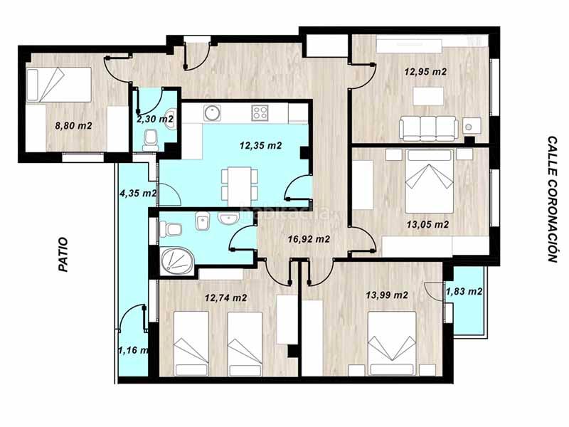 Foto 6da6661a-e488-4ac0-b733-5141e8861944. Appartement avec chauffage dans Coronación Vitoria - Gasteiz