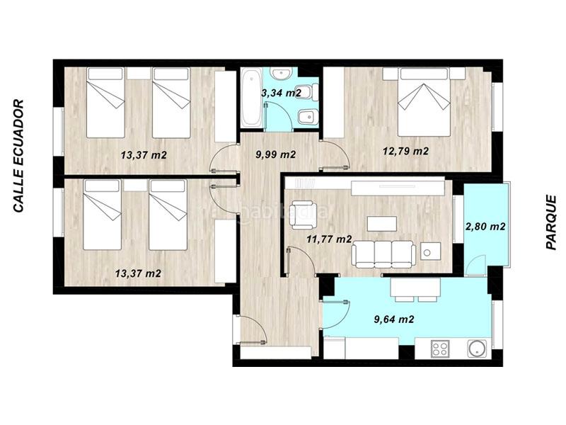 Foto 758bf665-443c-40ae-a369-0380a73bafff. Flat with heating parking in Txagorritxu Vitoria - Gasteiz