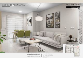 Apartament en Calle alemania 4. Vivienda de 1 dormitorio con patio - n�3 c/ alemania. Obra nova