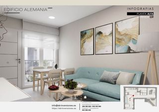 Apartament en Calle alemania 4. Vivienda de 1 dormitorio con terraza solarium - n�9 c/ alemania. Obra nova