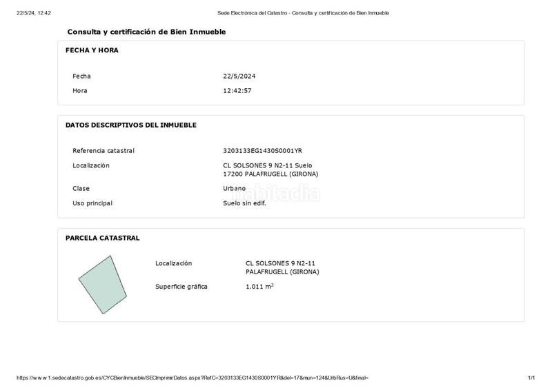 Foto b7b63b10-c5ea-48c9-a394-03a7dea031f7. Terrain résidentiel dans Molí de Vent-La Sauleda Palafrugell